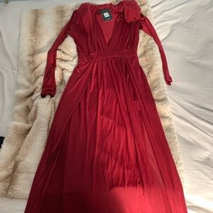 Red Fashion Nova special occasion dress